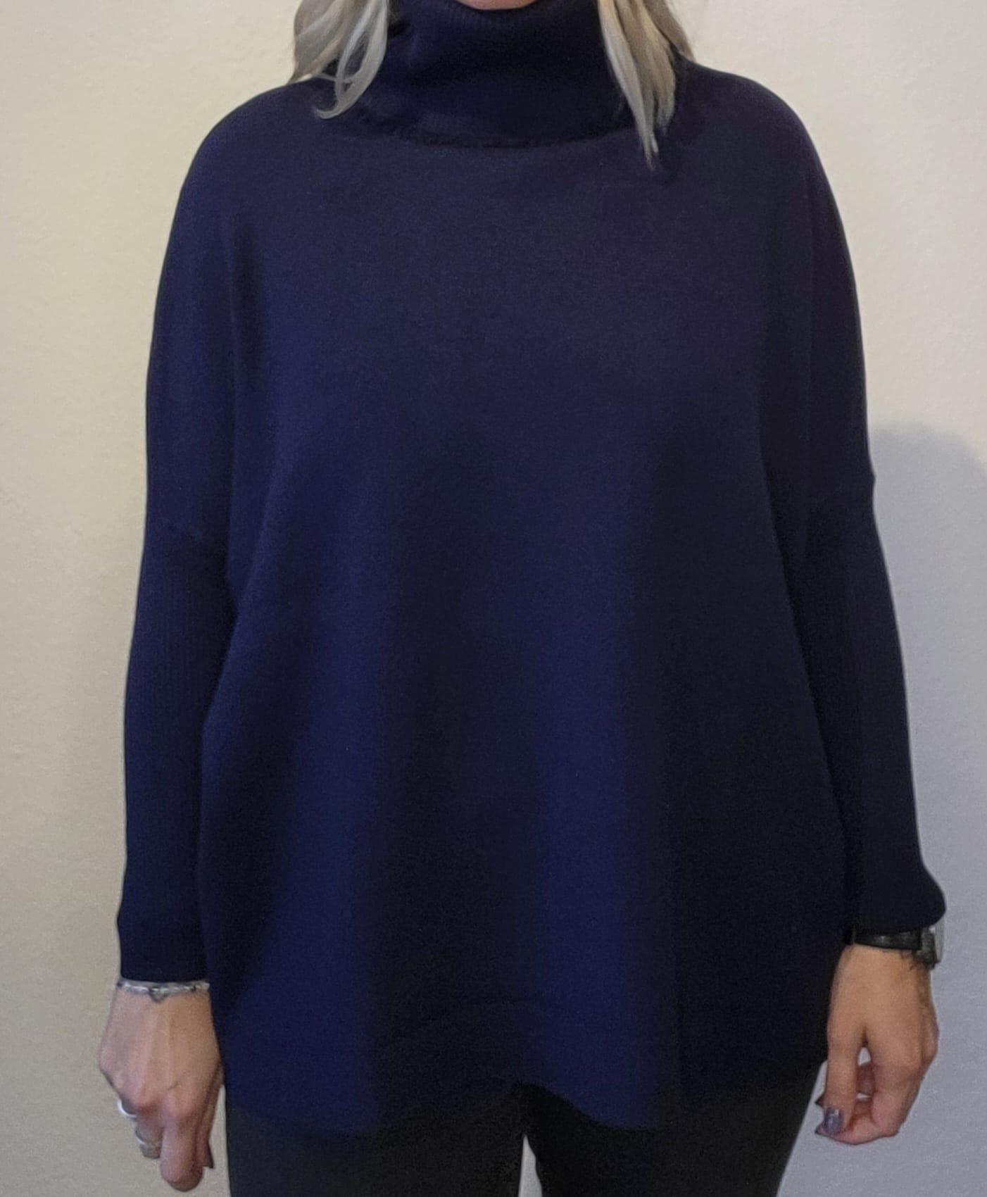 Rollkragenpulli PM dunkel blau