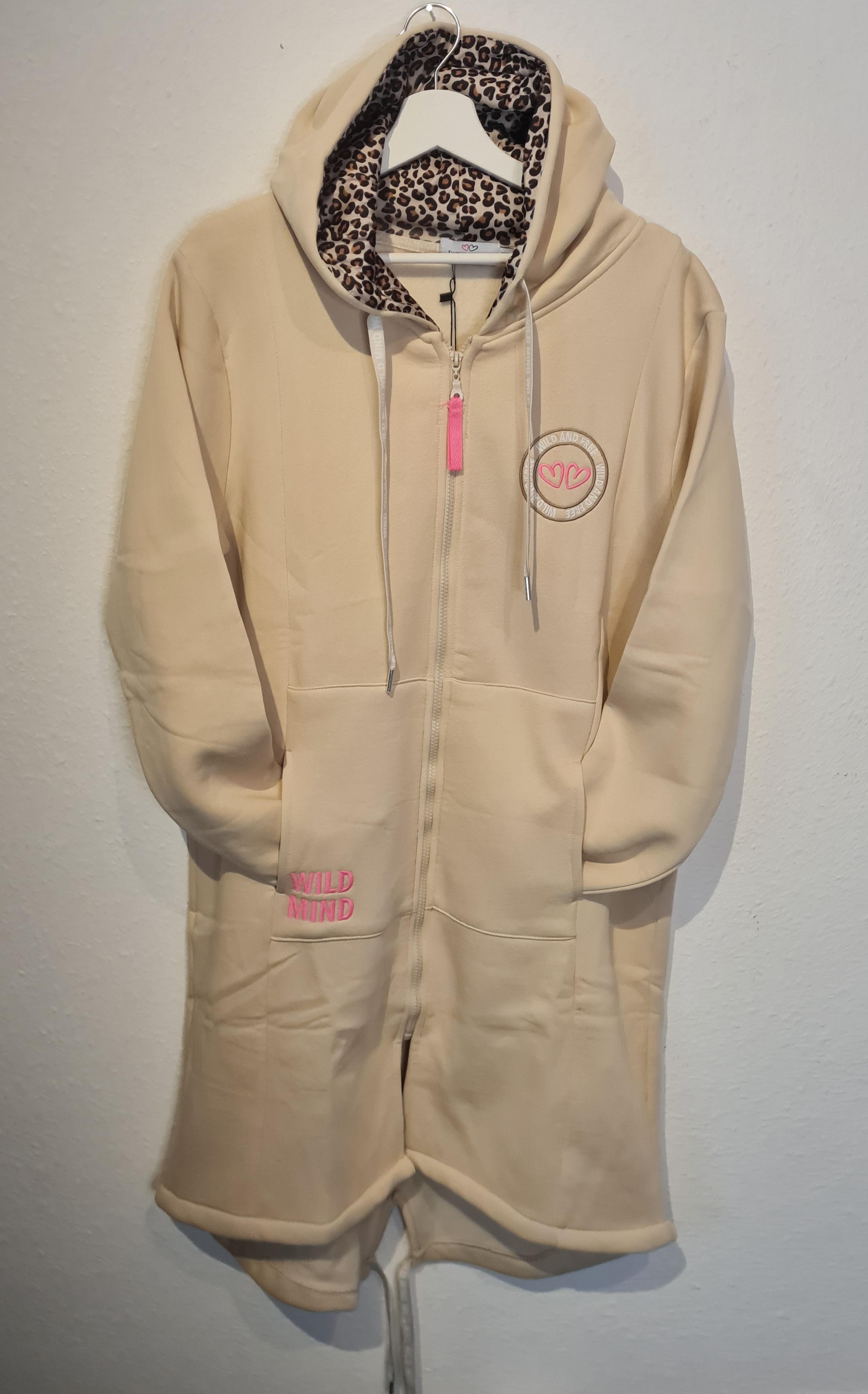 Sweatmantel Zwillingsherz Wild Strong beige XXL