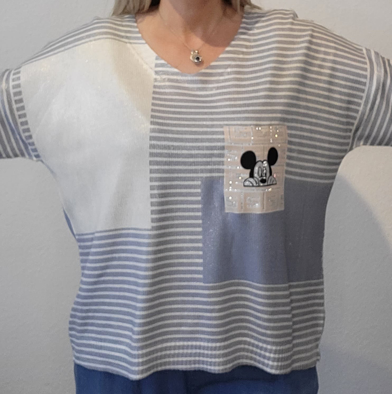 Pulli Mickey blau