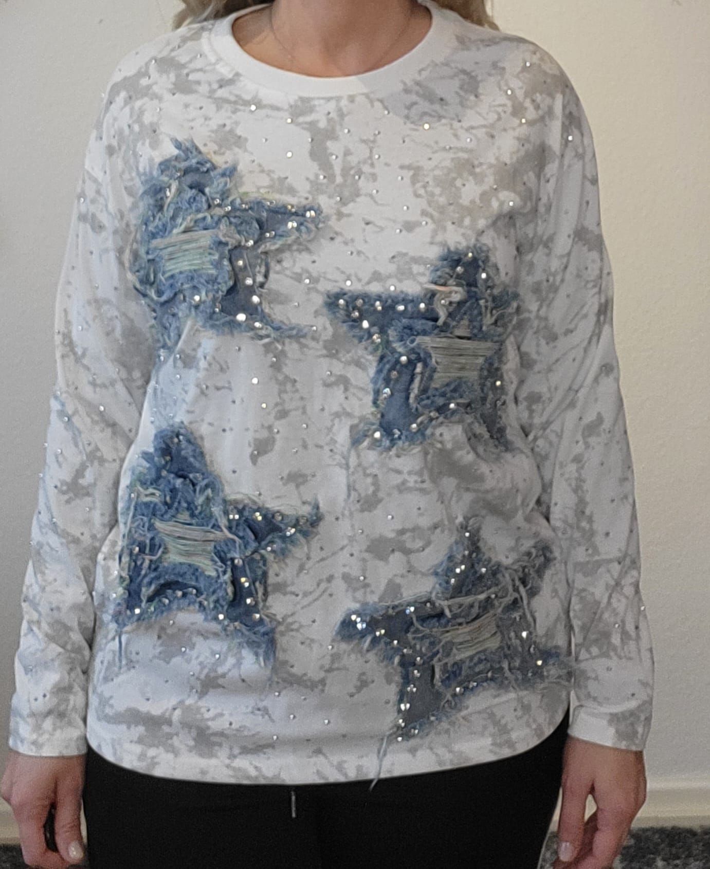 Sweatshirt "Jeansstar / Glitzer"