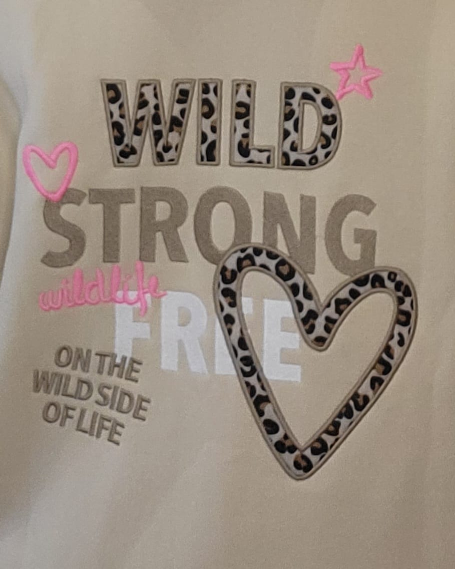 Zwillingsherz Hoodie Mantel beigem