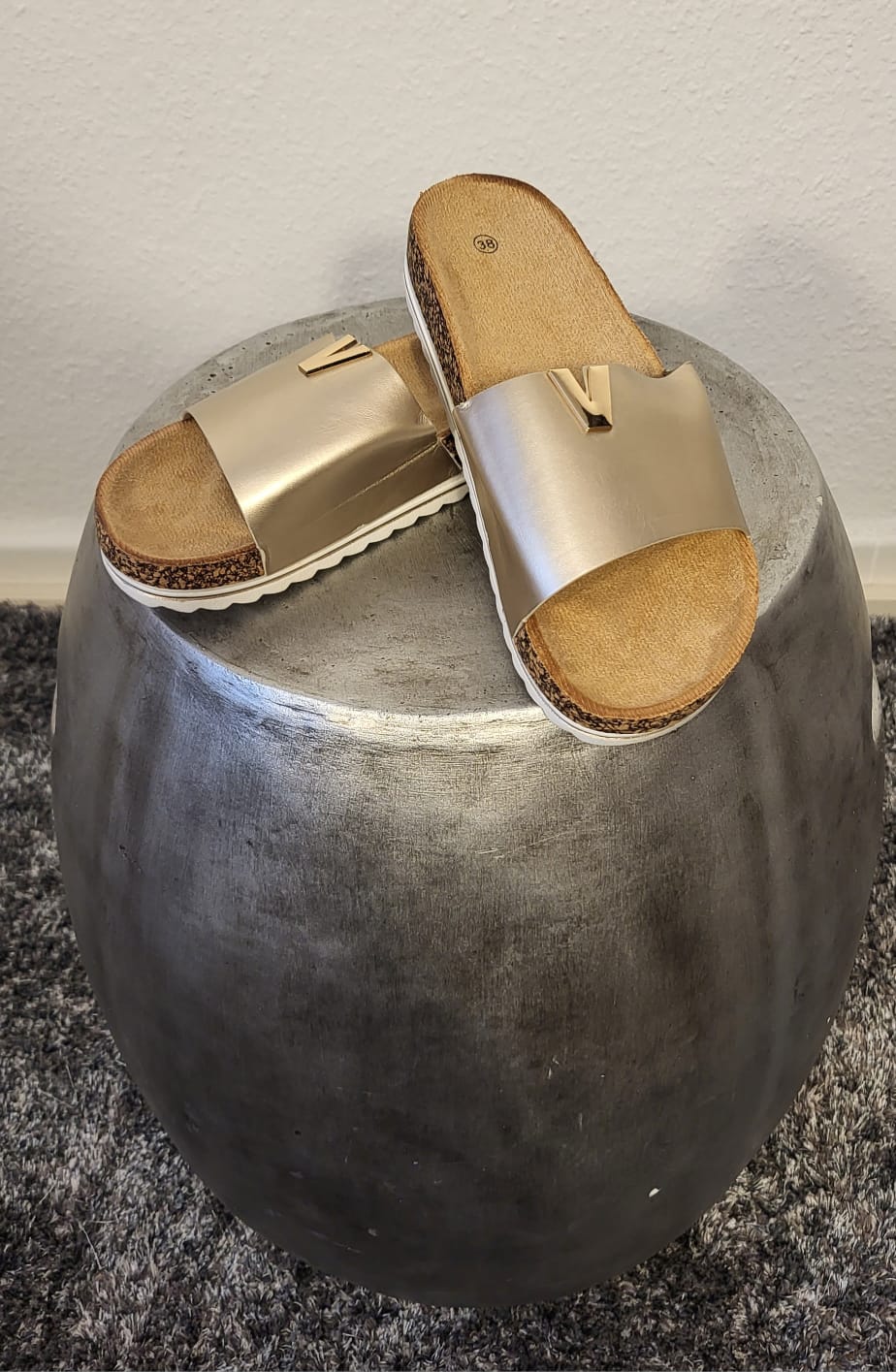 Sommerschlappen gold36