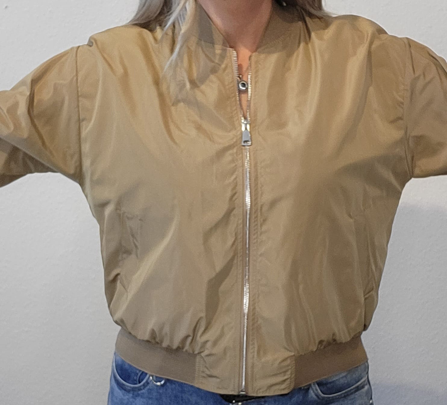 Bomberjacke Gr. L/XLBeige S/M