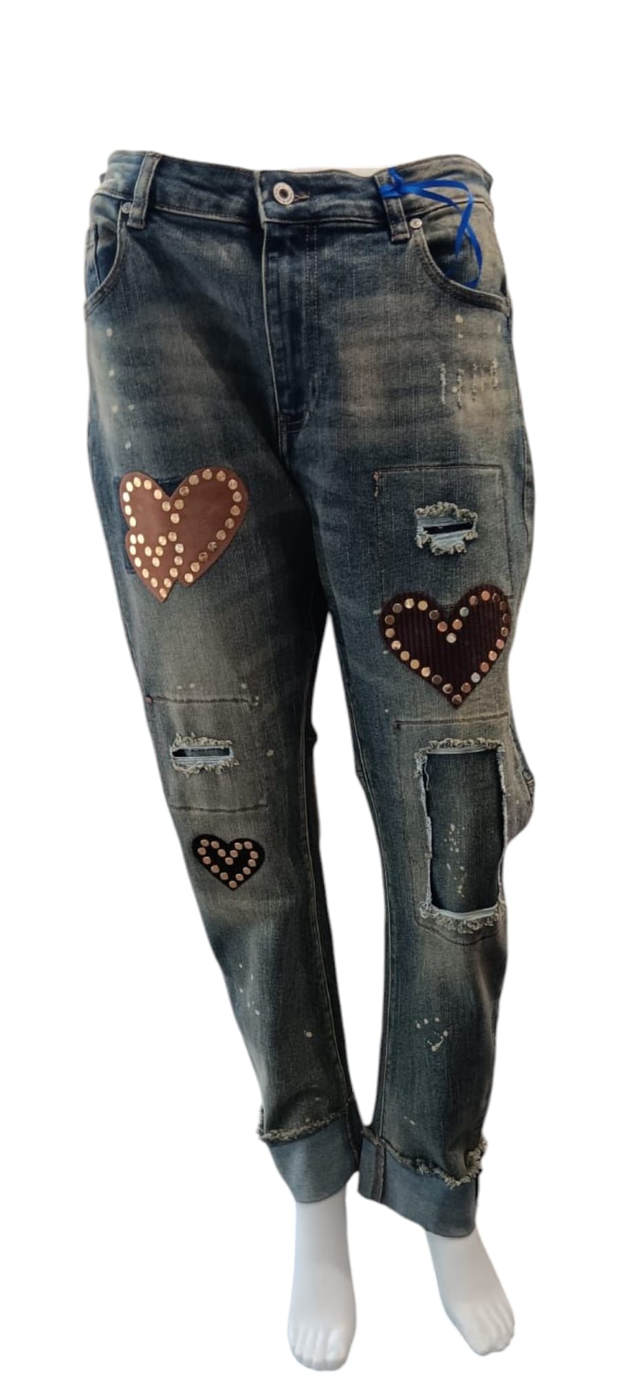 Sexy Woman Jeans Herz