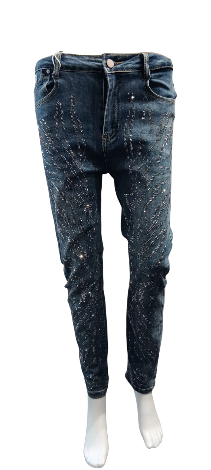 Jeans Rose mit Glitzer
