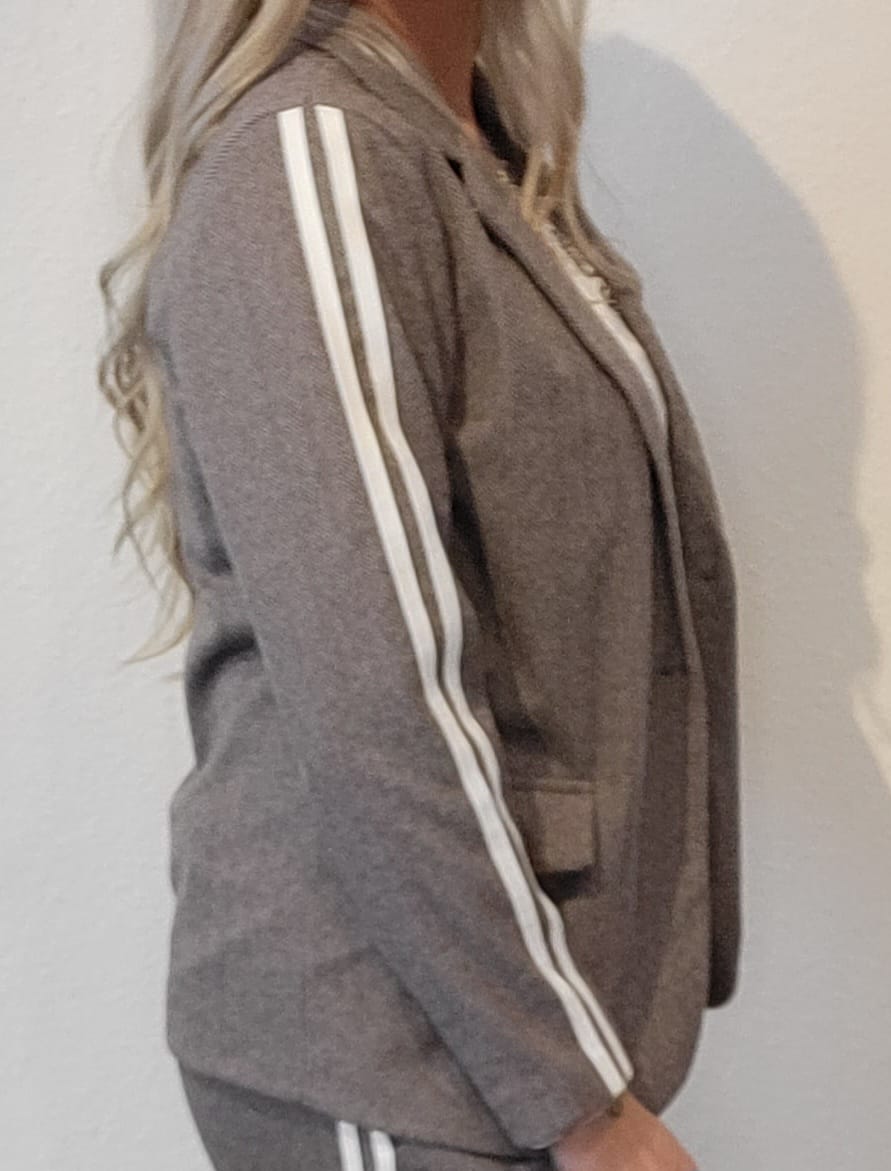 Blazer Streifen schlamm/ taupe